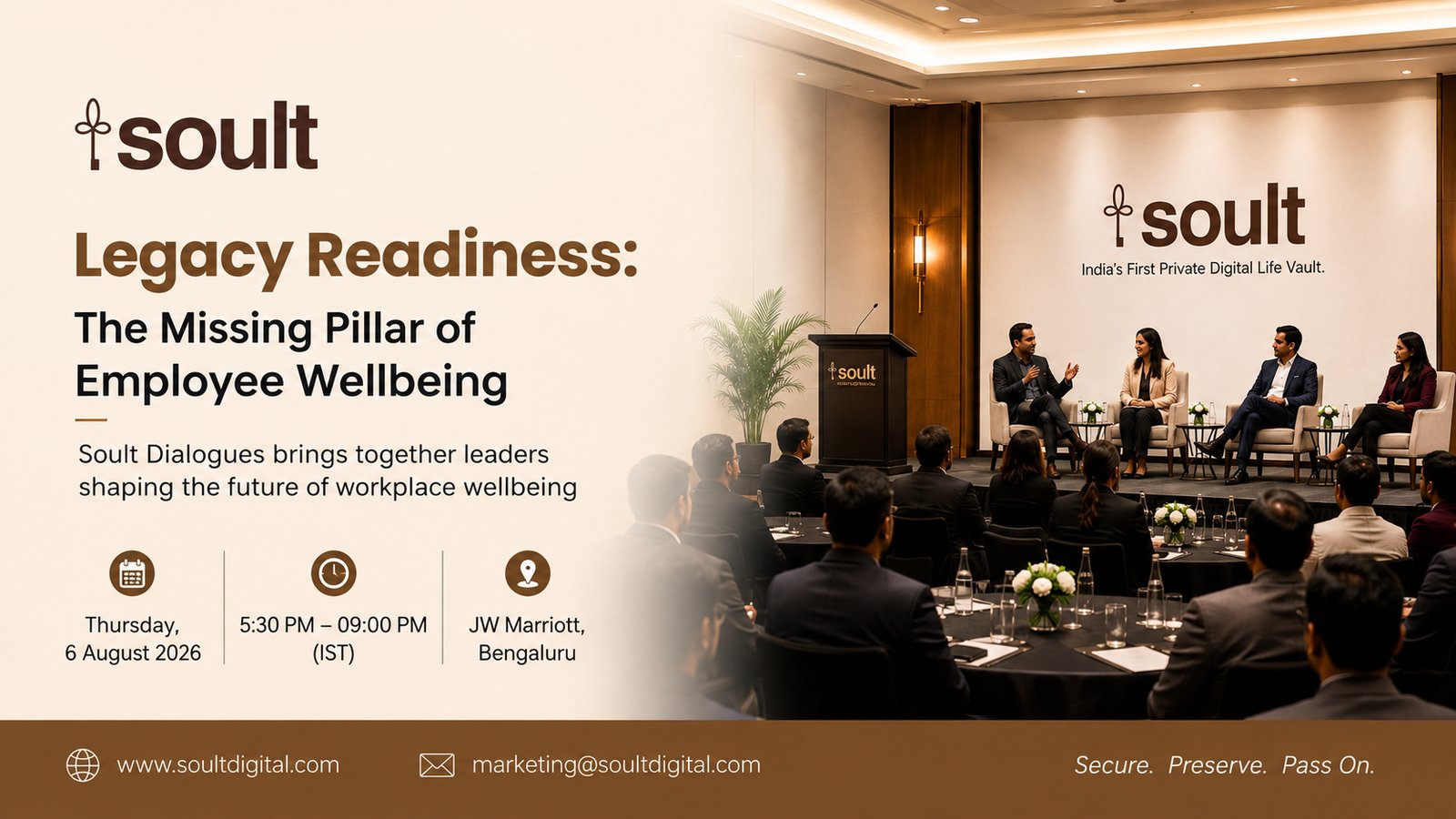 Over ₹72,000 Crore Lies Unclaimed in India. Soult Brings Business Leaders Together to Make Legacy Readiness a Workplace Priority